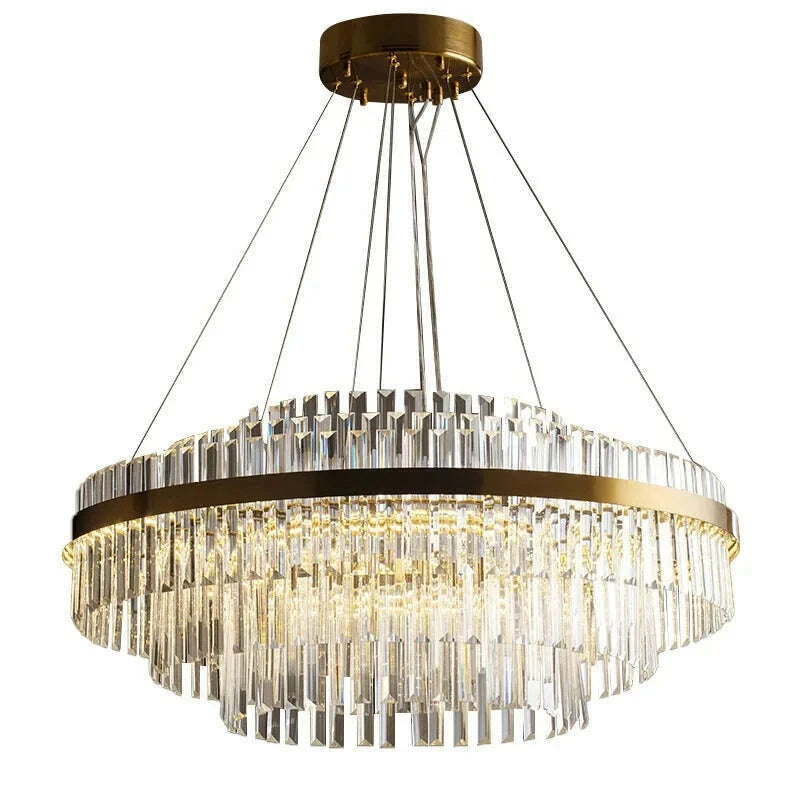KIMLUD, Modern Nordic Crystal Chandeliers Home Decoration LED Pendant Lights for Living Room Bedroom Kitchen Dining Room Indoor Lamps, KIMLUD Womens Clothes