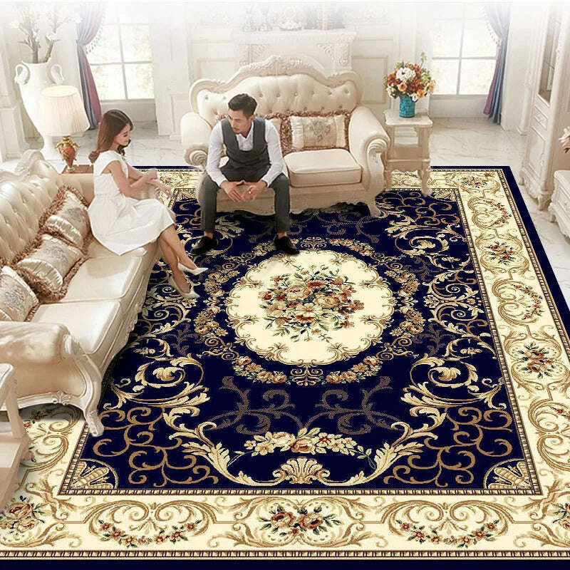 KIMLUD, Modern Polypropylene SofaTable Floor Mat European and American Carpet  Living Room Bedroom Home Thicken Rug  Large Area Blanke, KIMLUD Womens Clothes