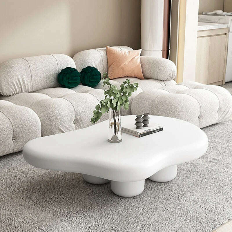 KIMLUD, Modern Wood Coffee Tables Japanese Living Room White Console Floor Desk Sofa Dining Tables Couch Mesa De Centro Nordic Furniture, KIMLUD Women's Clothes