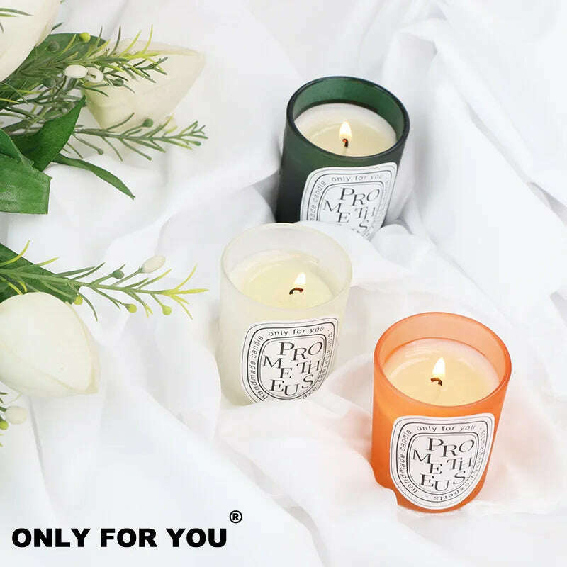 Multi-color Aromatherapy Candle Wedding Return Companion Gift Fragrance Handmade Soy Wax European Romantic Candle Lamp - KIMLUD