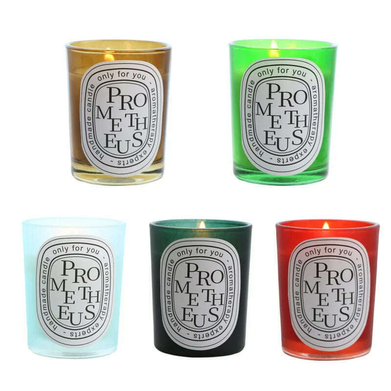 Multi-color Aromatherapy Candle Wedding Return Companion Gift Fragrance Handmade Soy Wax European Romantic Candle Lamp - KIMLUD