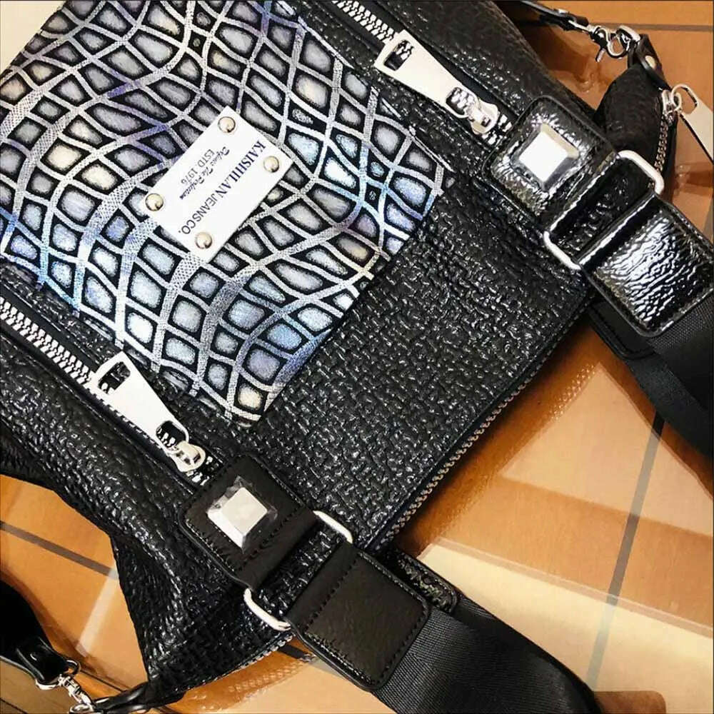 KIMLUD, Multi-pockets Women Handbag Fashion Genuine Leather Shoulder Crossbody Bag 2022 Female Oversized Luxury Brand Designer Tote Bags, KIMLUD Womens Clothes