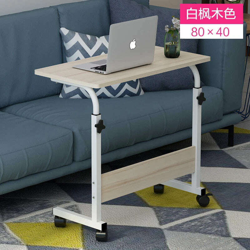 Multifunction Lift Removable Bedside Table Home Laptop Table Bedroom Lazy Table Bed Writing Desk Minimalist Desk Table, 7, KIMLUD Women's Clothes