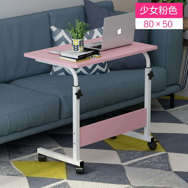 Multifunction Lift Removable Bedside Table Home Laptop Table Bedroom Lazy Table Bed Writing Desk Minimalist Desk Table, 5, KIMLUD Women's Clothes