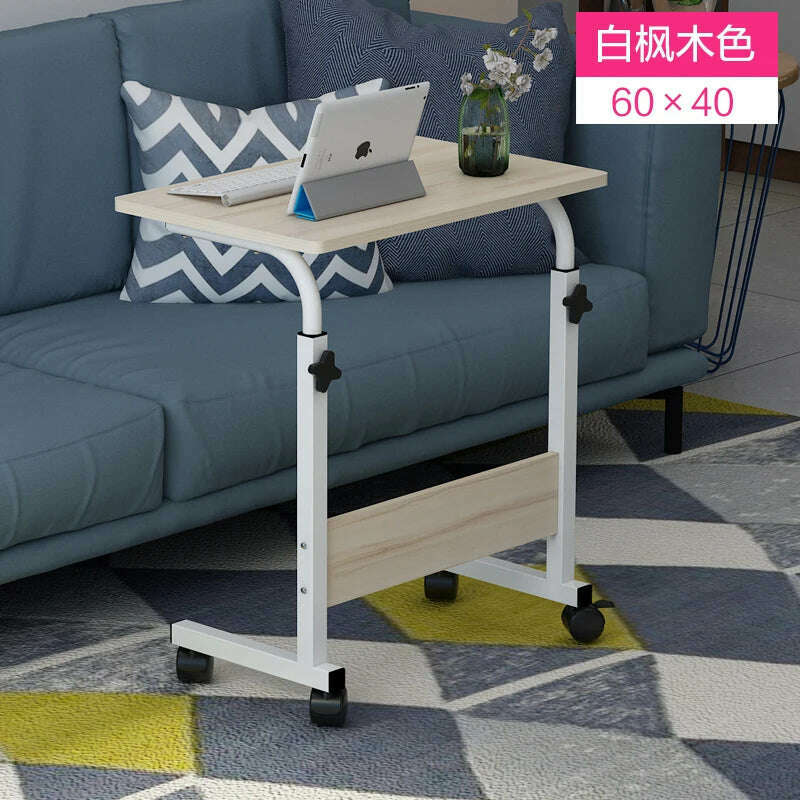 Multifunction Lift Removable Bedside Table Home Laptop Table Bedroom Lazy Table Bed Writing Desk Minimalist Desk Table, 11, KIMLUD Women's Clothes