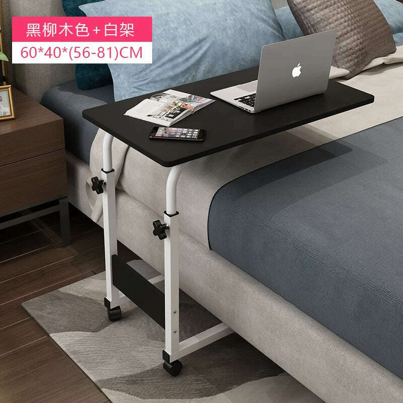 Multifunction Lift Removable Bedside Table Home Laptop Table Bedroom Lazy Table Bed Writing Desk Minimalist Desk Table, 2, KIMLUD Women's Clothes