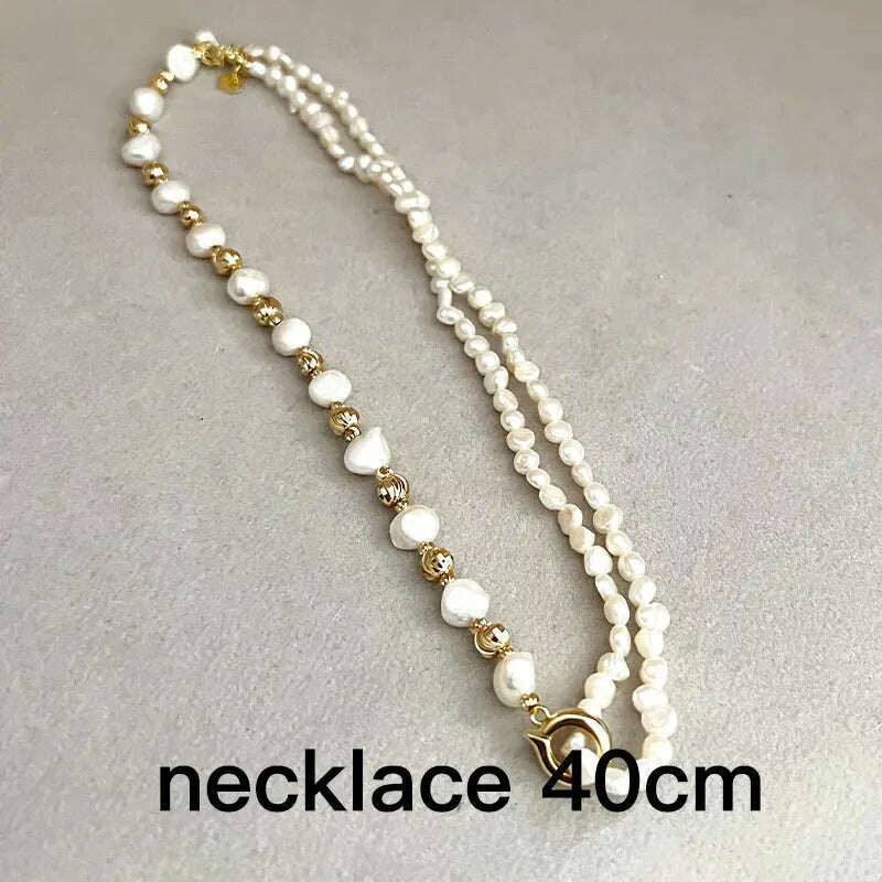 KIMLUD, Multiple Elegant Natural Freshwater Pearl Necklaces For Women 40cm Length, SN0193, KIMLUD APPAREL - Womens Clothes
