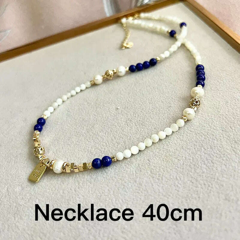 KIMLUD, Multiple Elegant Natural Freshwater Pearl Necklaces For Women 40cm Length, SN0157, KIMLUD APPAREL - Womens Clothes