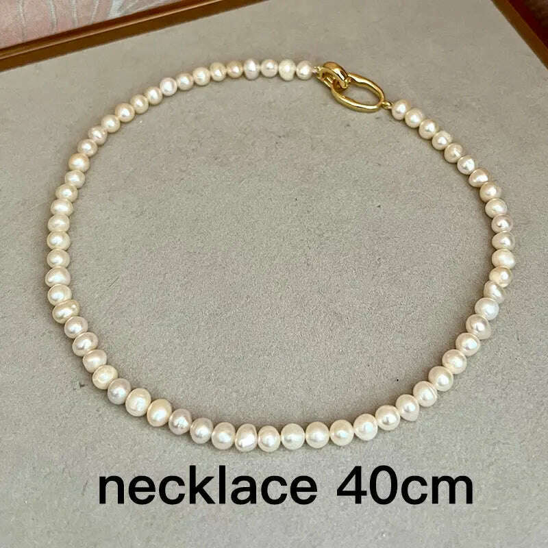 KIMLUD, Multiple Elegant Natural Freshwater Pearl Necklaces For Women 40cm Length, SN0189, KIMLUD APPAREL - Womens Clothes