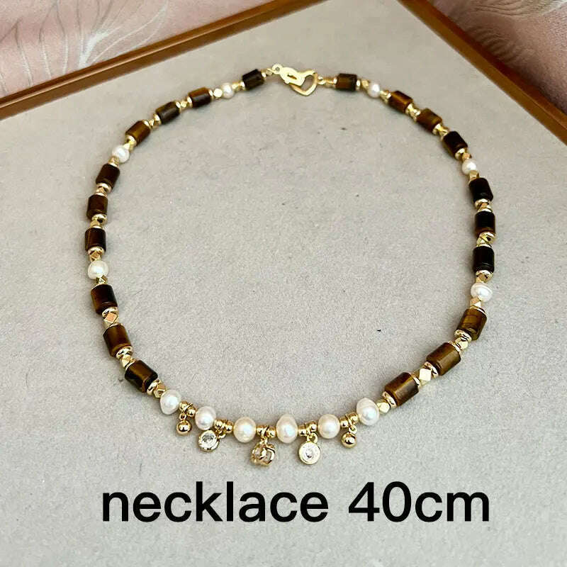 KIMLUD, Multiple Elegant Natural Freshwater Pearl Necklaces For Women 40cm Length, SN0183, KIMLUD APPAREL - Womens Clothes