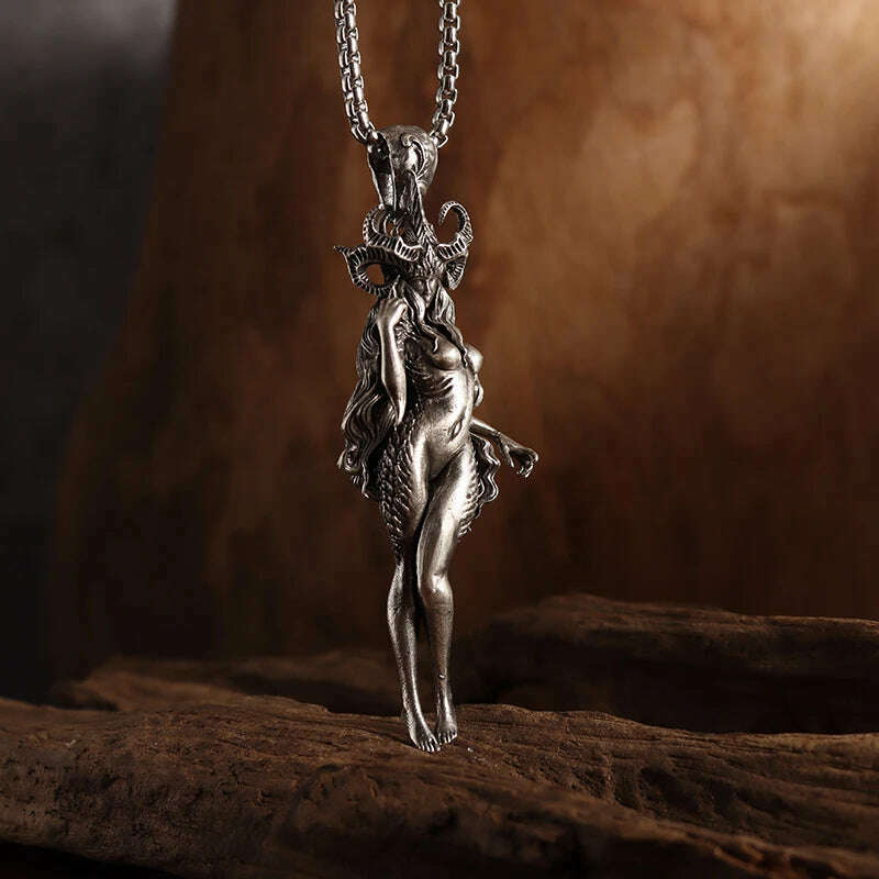 KIMLUD, Mythical Unicorn Pegasus Wings Pendant Horse Constellation Necklace Men and Women Trend Jewelry Couple Gift, AL19587-Silver, KIMLUD APPAREL - Womens Clothes
