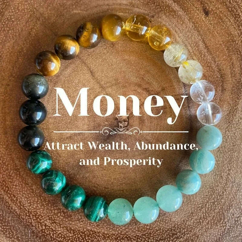 Natural Amethyst Body-purify Slimming Bracelet Stone Energy Yoga Bracelets for Women Weight Loss Bracelet Fatigue Relief Healing - KIMLUD