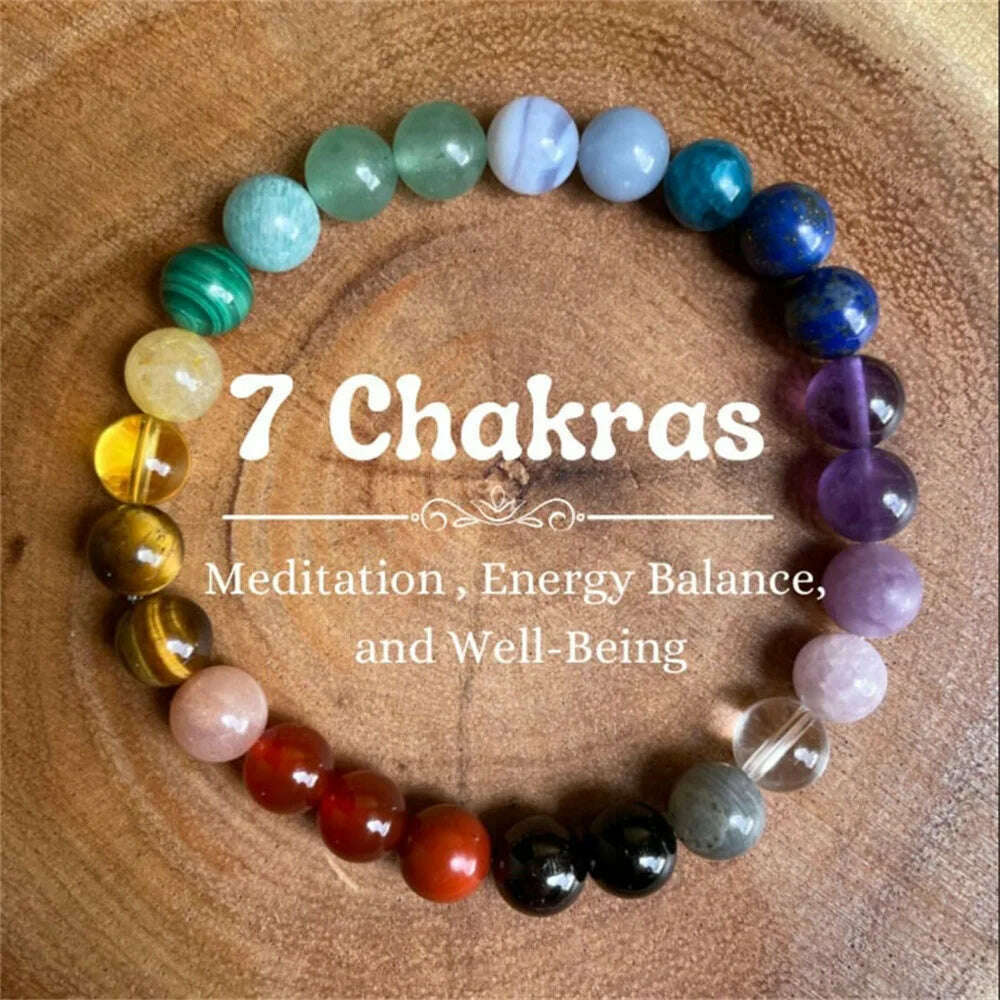 Natural Amethyst Body-purify Slimming Bracelet Stone Energy Yoga Bracelets for Women Weight Loss Bracelet Fatigue Relief Healing - KIMLUD