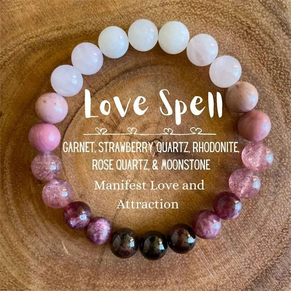 Natural Amethyst Body-purify Slimming Bracelet Stone Energy Yoga Bracelets for Women Weight Loss Bracelet Fatigue Relief Healing - KIMLUD