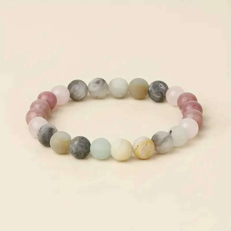 Natural Amethyst Body-purify Slimming Bracelet Stone Energy Yoga Bracelets for Women Weight Loss Bracelet Fatigue Relief Healing - KIMLUD