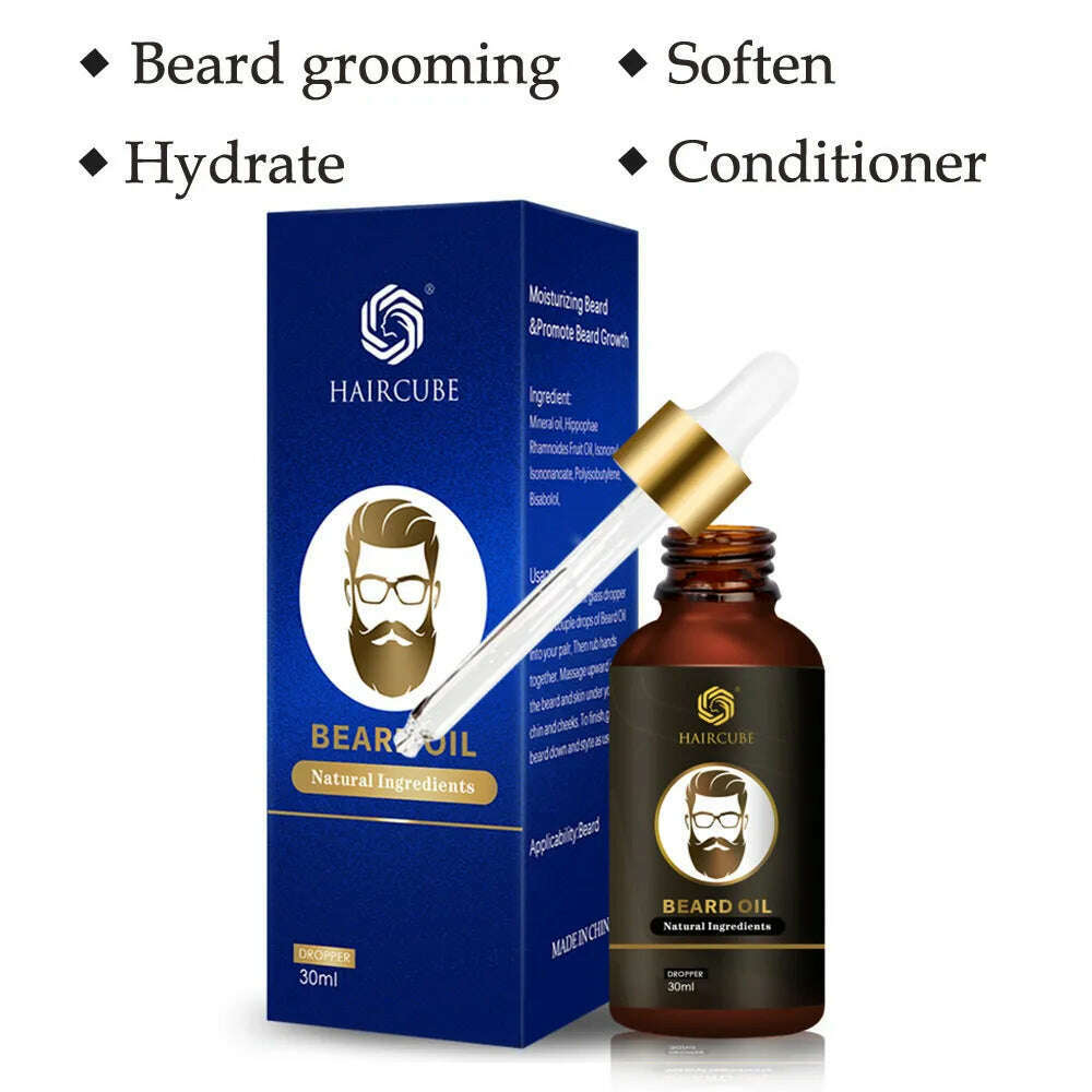 KIMLUD, Natural Organic Beard Oil Beard Growth Conditioner Nourish Nursing Moisturizing Beard Fast Growth Beard Care Liquid 30ml, KIMLUD Womens Clothes