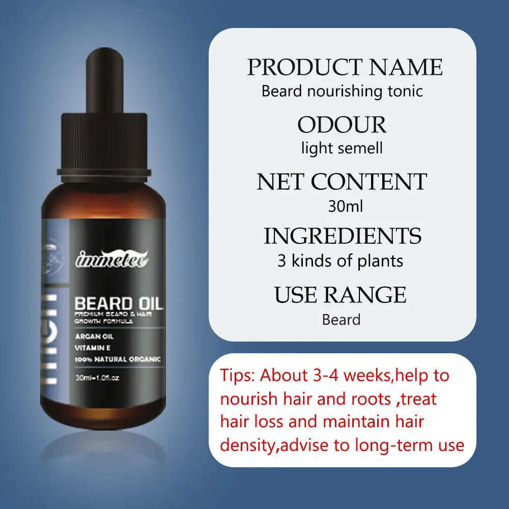KIMLUD, Natural Organic Beard Oil Beard Growth Conditioner Nourish Nursing Moisturizing Beard Fast Growth Beard Care Liquid 30ml, fsjhxy01, KIMLUD Womens Clothes