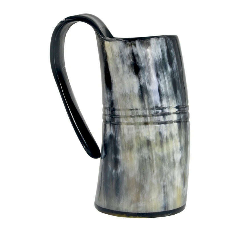 KIMLUD, Natural Ox Horn Coffee Mug Viking  Drinking Horn Tankard Authentic Medieval Inspired Goblet-Food Grade&One Year Warranty, KIMLUD Womens Clothes