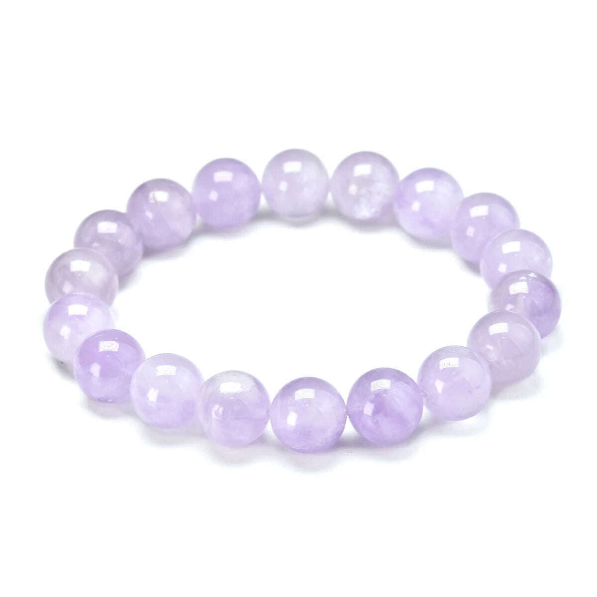 Natural Purple Jade Round Bead Bracelet 6mm 8mm10mm Healing Spirit Bracelets Gem For Women and Men Strand Meditation Jewelry - KIMLUD