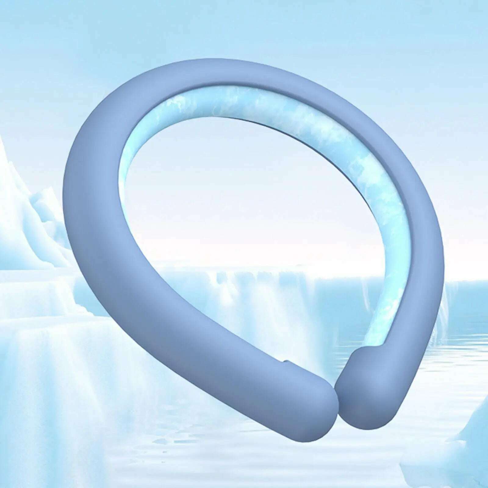 KIMLUD, Neck Cooling Ring Summer Heatstroke Prevention Ice Cushion Tube Outdoor Sports Cold Neck Ring Ice Cushion Pillow Hand-free, KIMLUD Womens Clothes