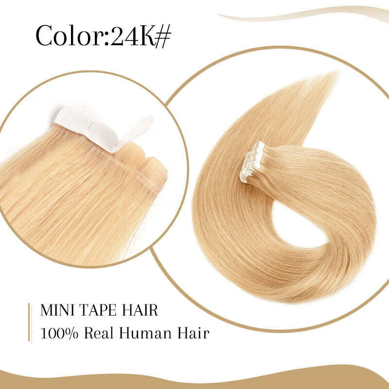 KIMLUD, Neitsi Mini Tape In Human Hair Extensions Invisible Skin Weft Adhesive Grey Color 100% Natural Straight Real Hair Tape Ins 10pcs, KIMLUD Womens Clothes