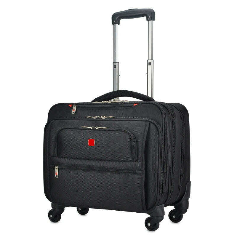 KIMLUD, New Business Oxford Rolling Luggage Casters 18 inch Men Multifunction Carry On Wheels Suitcase Trolley Bag vs Travel Bag Trunk, KIMLUD Womens Clothes
