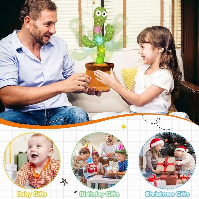 KIMLUD, New Dancing Talking Cactus Toy for Baby Toddler Boys Girls Gift Singing Mimicking Cactus Toys Recording Repeating Christmas Gift, KIMLUD Womens Clothes