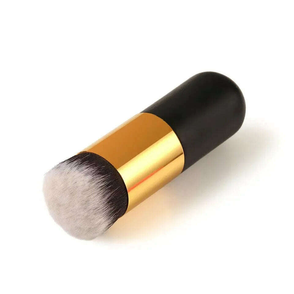 KIMLUD, New Fashion Big Size Makeup Brushes Foundation Powder Brush Face Blush Professional Large Cosmetics Soft Foundation Make Up Tool, black, KIMLUD Womens Clothes