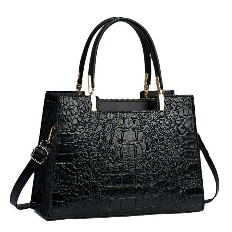 KIMLUD, New Fashion Embossed Women's Handbag Large Capacity Versatile Style Women's Bag Work Travel Gift Women's Shoulder Crossbody Bag, KIMLUD Women's Clothes