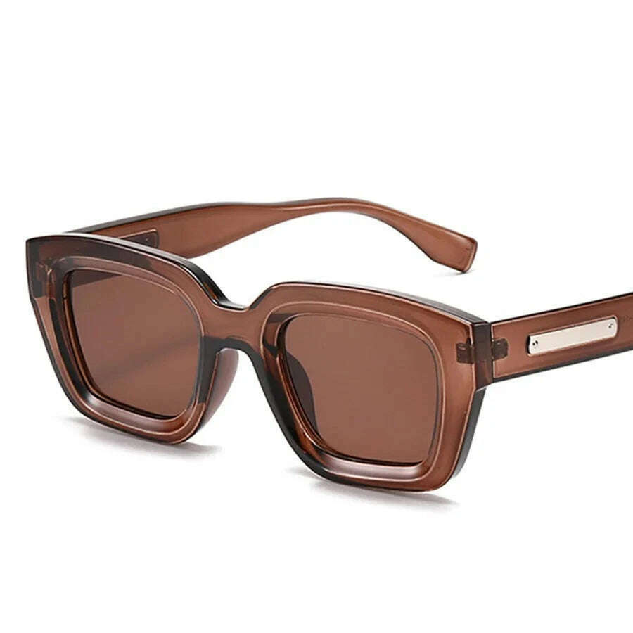 KIMLUD, New Fashion Green Square Sunglasses For Women Men Brand Quality Retro Sun Glasses Trending Shades UV400 Eyeglasses Wholesale, KIMLUD Womens Clothes