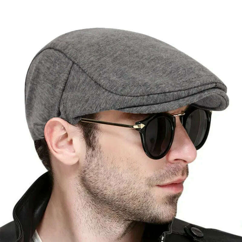 New fashion solid color beret men's women's Warm Wild hat Spring and Autumn cotton berets hip hop hats casquette gorras bone - KIMLUD