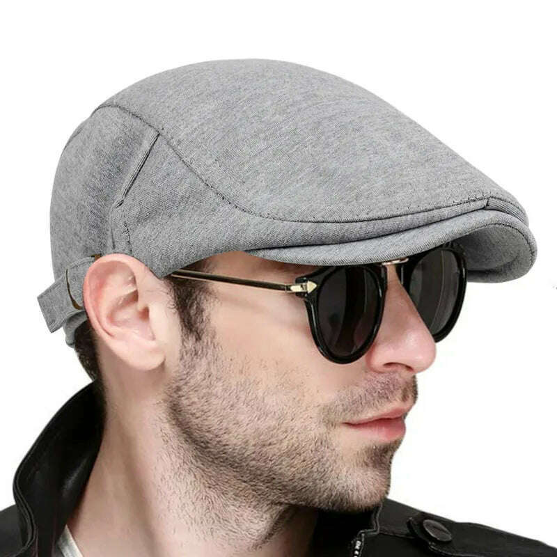 New fashion solid color beret men's women's Warm Wild hat Spring and Autumn cotton berets hip hop hats casquette gorras bone - KIMLUD