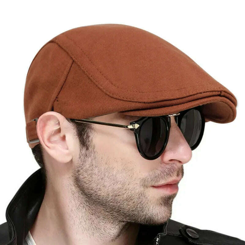 New fashion solid color beret men's women's Warm Wild hat Spring and Autumn cotton berets hip hop hats casquette gorras bone - KIMLUD
