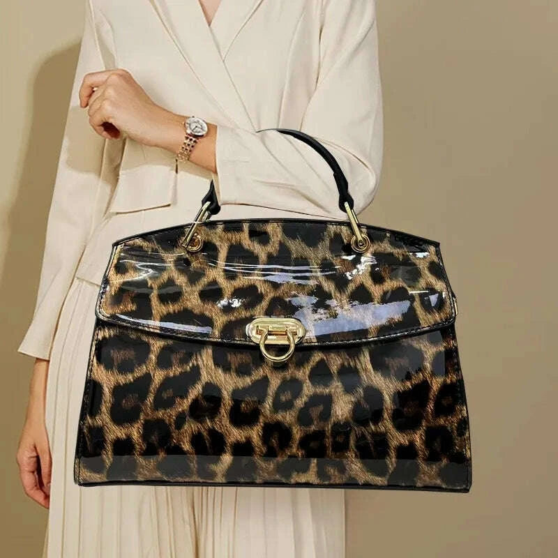 New Fashion Women's Bag Casual Retro Leopard Print Shoulder Bag High Quality Personalized Crossbody Bag Designer Luxury Handbags