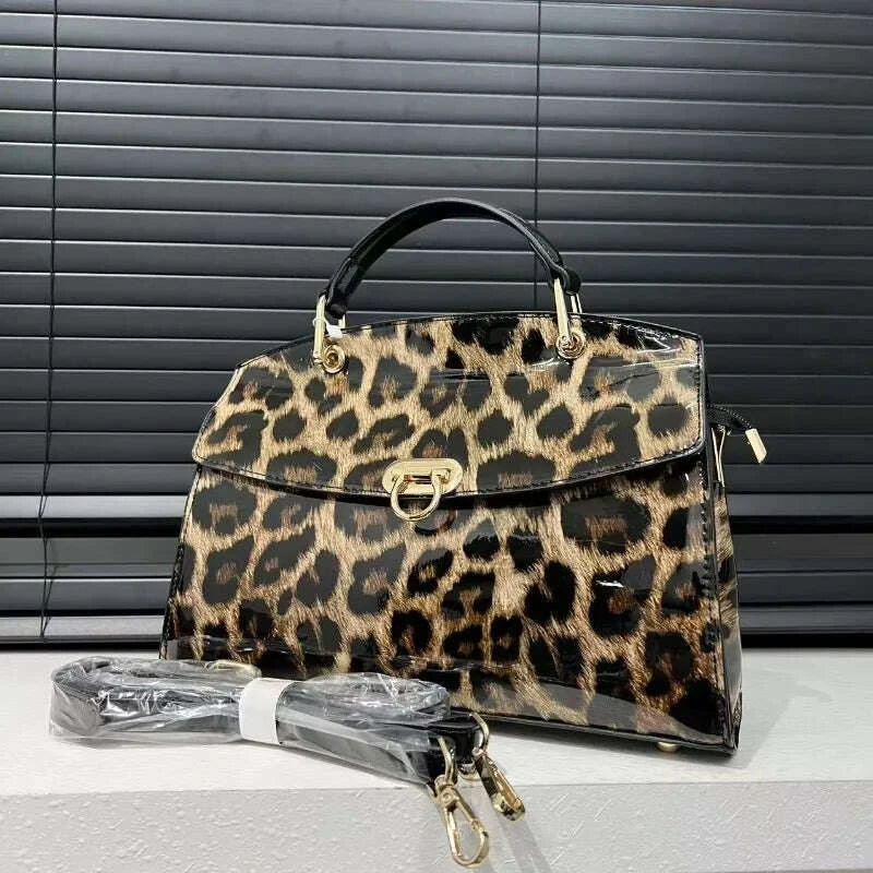 New Fashion Women's Bag Casual Retro Leopard Print Shoulder Bag High Quality Personalized Crossbody Bag Designer Luxury Handbags