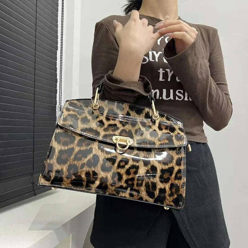New Fashion Women's Bag Casual Retro Leopard Print Shoulder Bag High Quality Personalized Crossbody Bag Designer Luxury Handbags