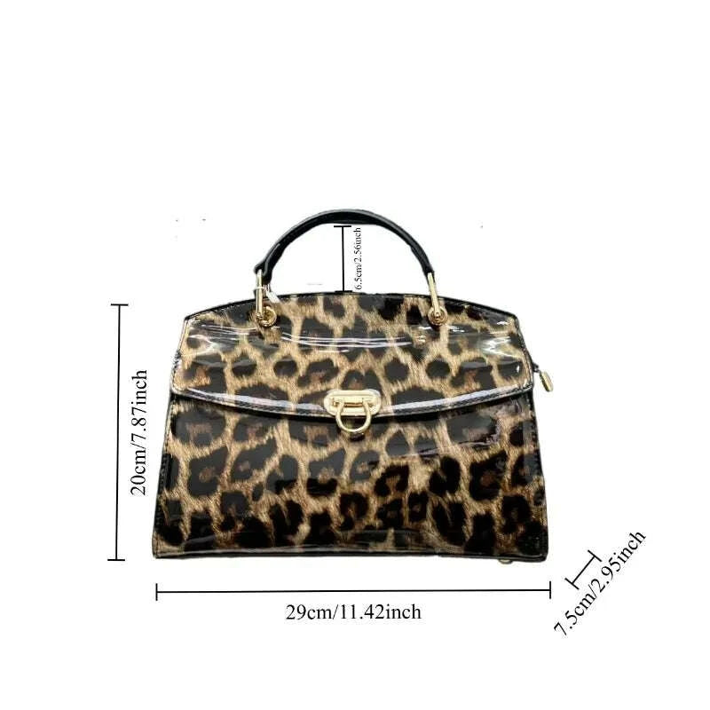 New Fashion Women's Bag Casual Retro Leopard Print Shoulder Bag High Quality Personalized Crossbody Bag Designer Luxury Handbags