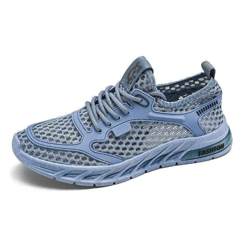 New Fashionable Men's Delicate Comfortable Flexible Breathable Anti Slip Wear-resistant Mesh Casual Sports Shoes Sneakers - KIMLUD