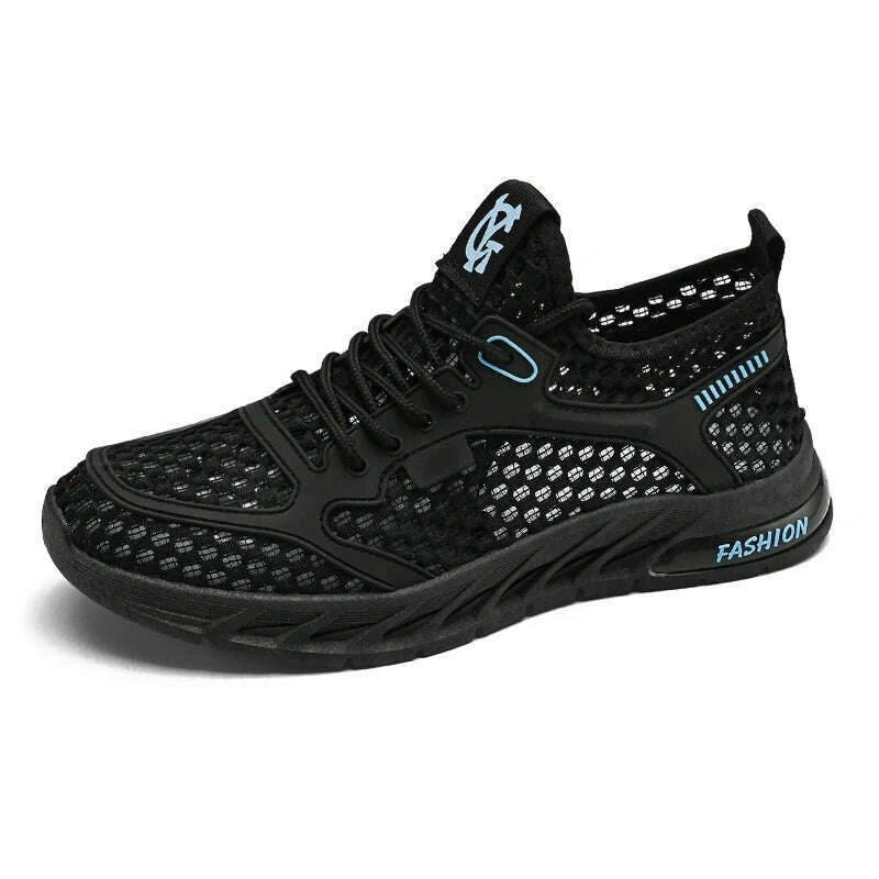 New Fashionable Men's Delicate Comfortable Flexible Breathable Anti Slip Wear-resistant Mesh Casual Sports Shoes Sneakers - KIMLUD