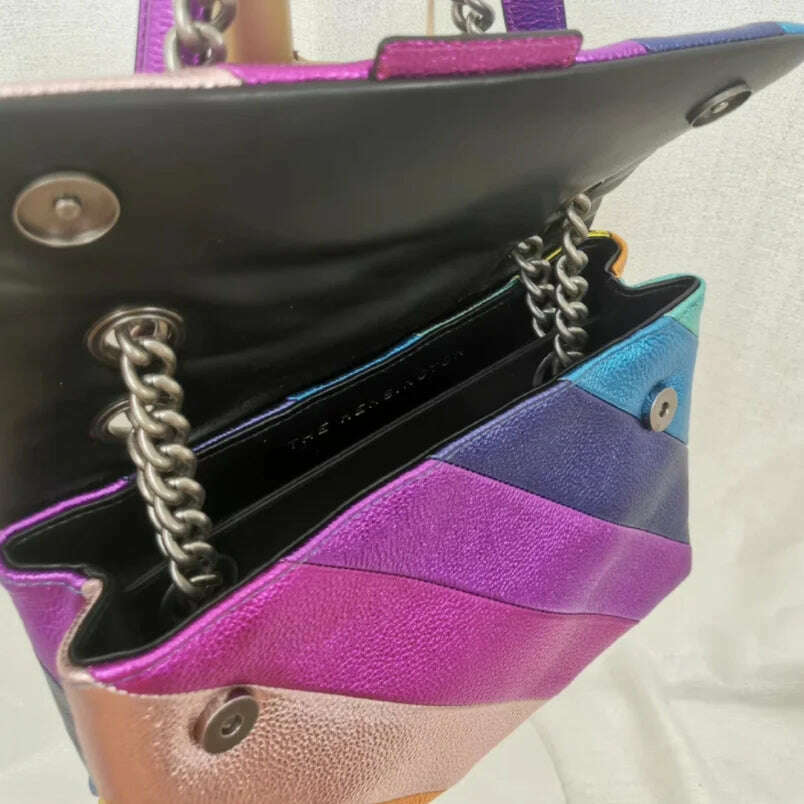 KIMLUD, New Kurt Rainbow Bag Medium Size Chain Bag London Luxury Design Women Bags One-shoulder Crossbody Messenger Handbag, KIMLUD Womens Clothes