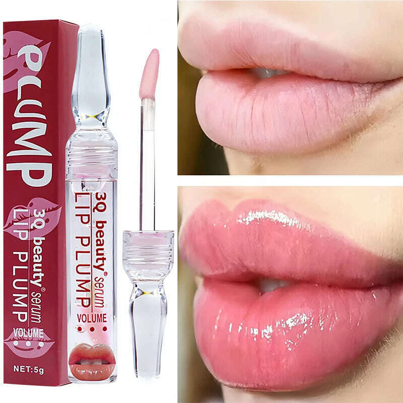 KIMLUD, New Lip Plump Serum Increase Lip Elasticity Reduce Lip Mask Fine Lines Instant Volumising Increase Moisturizing Lip Essence Oil, KIMLUD Women's Clothes