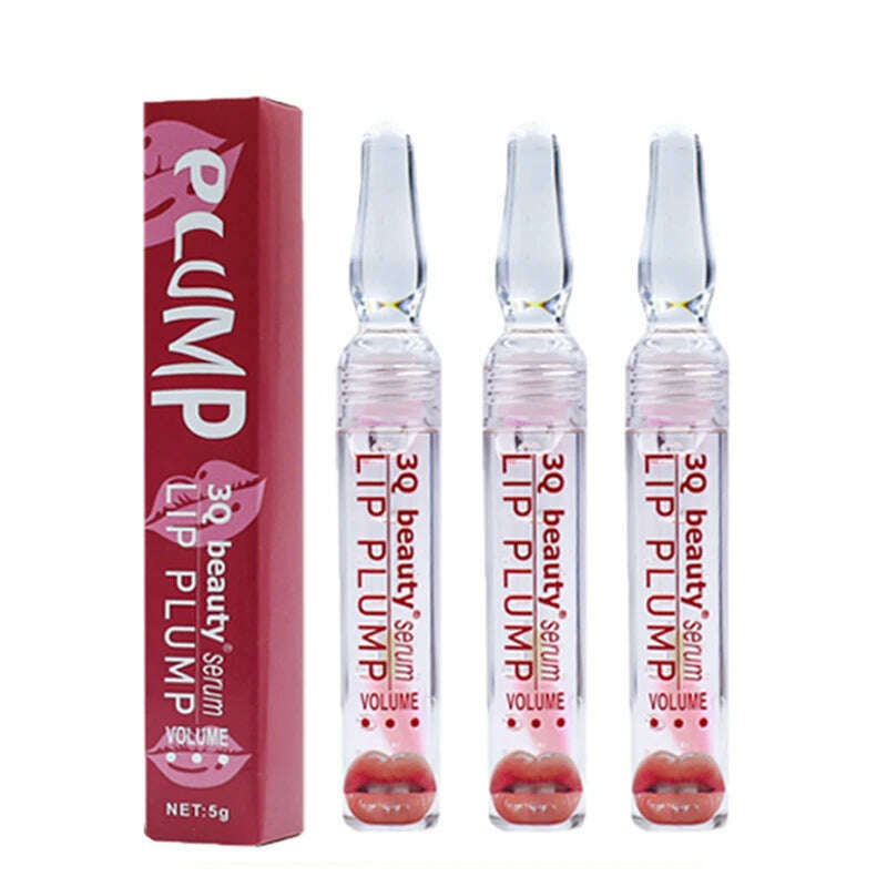 KIMLUD, New Lip Plump Serum Increase Lip Elasticity Reduce Lip Mask Fine Lines Instant Volumising Increase Moisturizing Lip Essence Oil, 3pcs, KIMLUD APPAREL - Womens Clothes