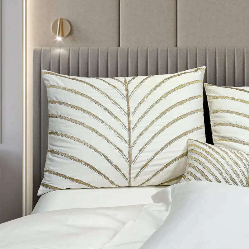 KIMLUD, New Luxury Embroidery Egyptian Cotton Bedding Set Satin Smooth Silk Duvet Cover Flat sheet Bedspread Pillowcases 4/6/10Pcs, KIMLUD Womens Clothes