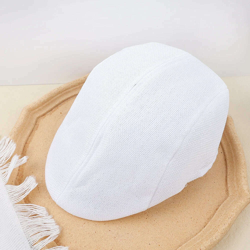 New Men Berets Spring Autumn Winter British Style Newsboy Beret Hat Retro England Hats Male Hats Peaked Painter Caps for Dad - KIMLUD