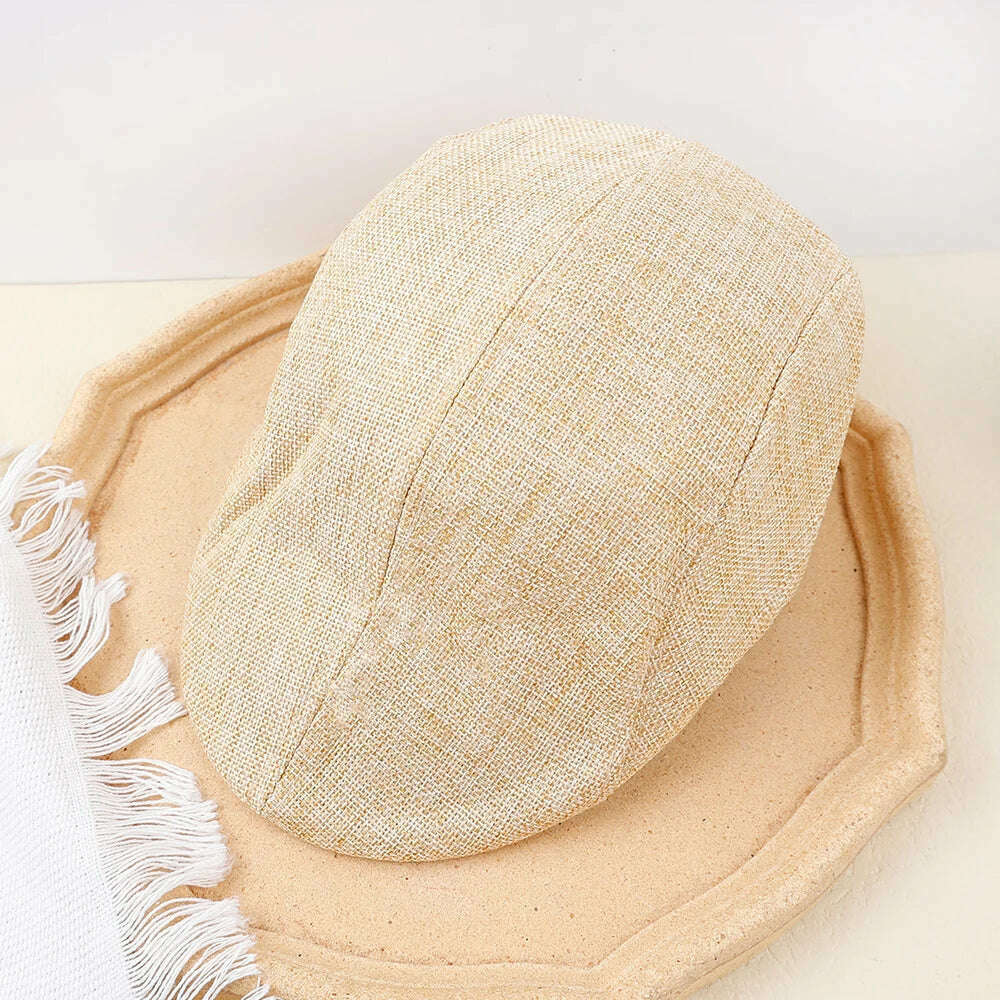 New Men Berets Spring Autumn Winter British Style Newsboy Beret Hat Retro England Hats Male Hats Peaked Painter Caps for Dad - KIMLUD