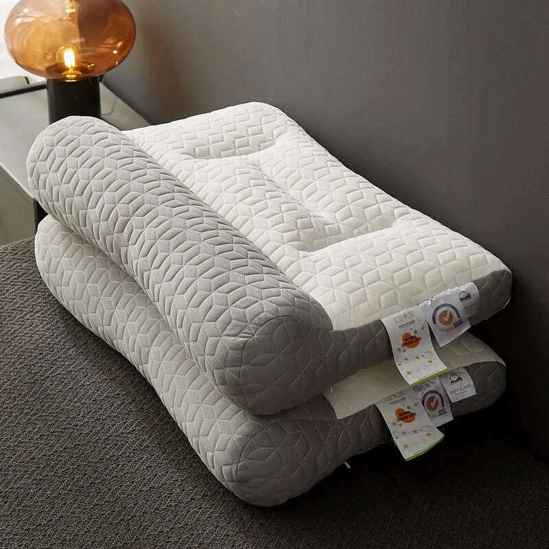 KIMLUD, New Orthopedic Reverse Traction Pillow Protects Cervical Spine and Helps Sleep Single Neck Pillow Machine Washable 48X74cm, KIMLUD Womens Clothes