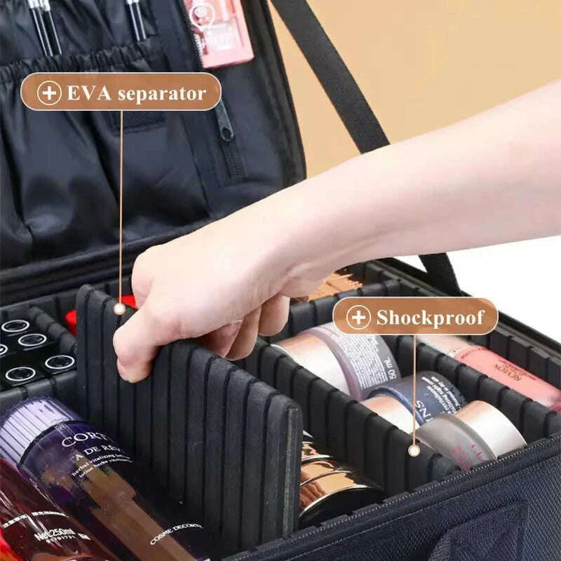 KIMLUD, New Oxford Cloth Makeup Bag For Women Waterproof Large Capacity  Travel Cosmetic Case, KIMLUD Women's Clothes
