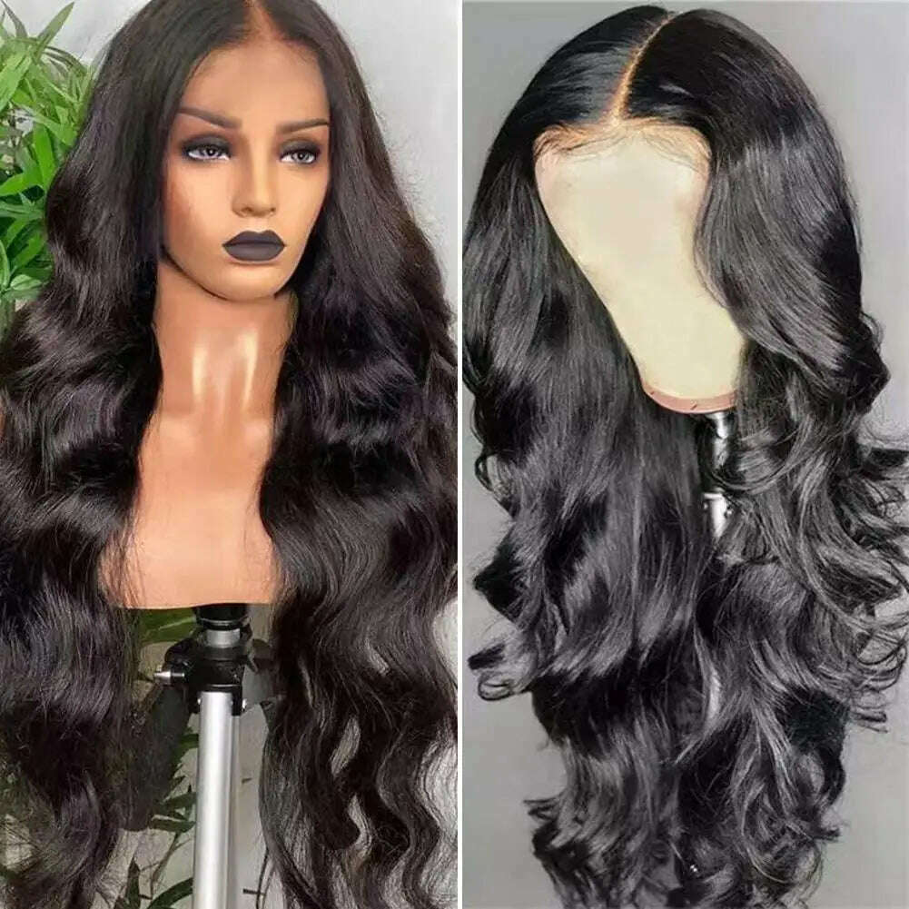 KIMLUD, New selling wig female long curly hair big wave synthetic high temperature silk mechanism wig set, KIMLUD Womens Clothes