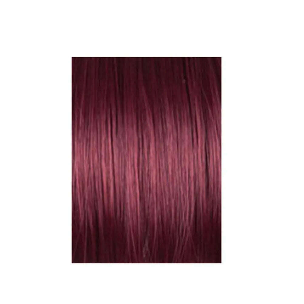 KIMLUD, New selling wig female long curly hair big wave synthetic high temperature silk mechanism wig set, Wine Red, KIMLUD Womens Clothes