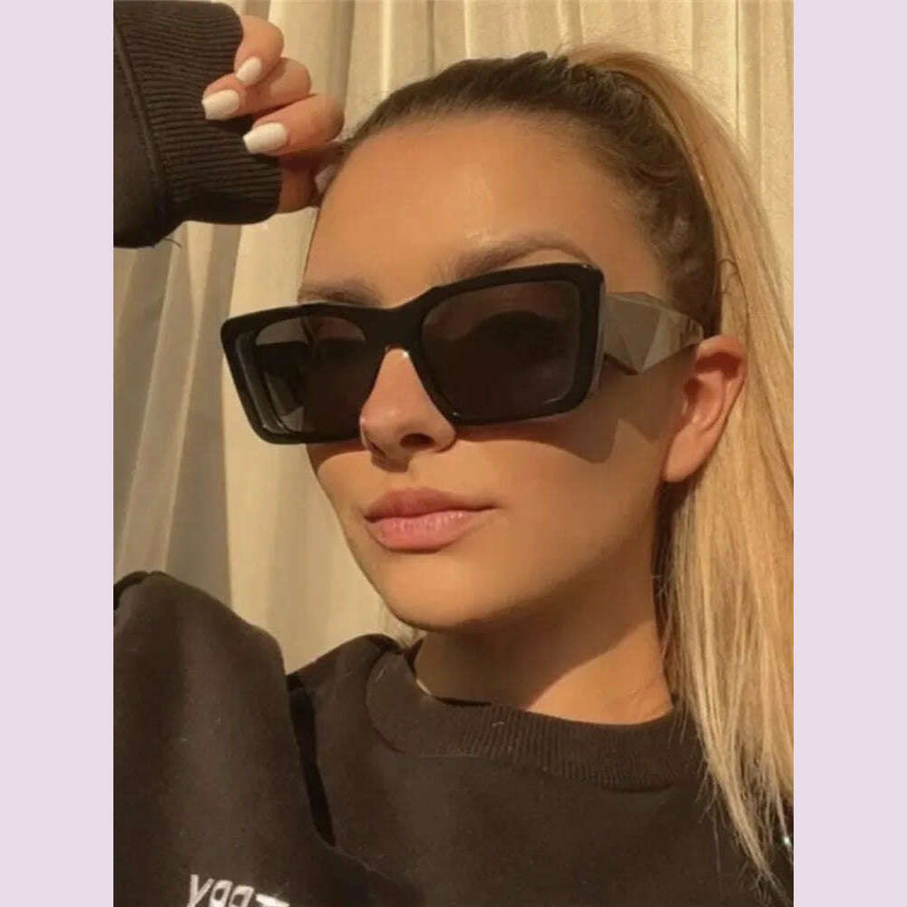 New Trend Sunglasses Women Luxury Brand Vintage Square Sun Glasses Fashion Retro Ladies Cat Eye Eyewear Eyeglasses oculos de sol - KIMLUD